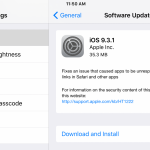 Apple iOS 9.3.1